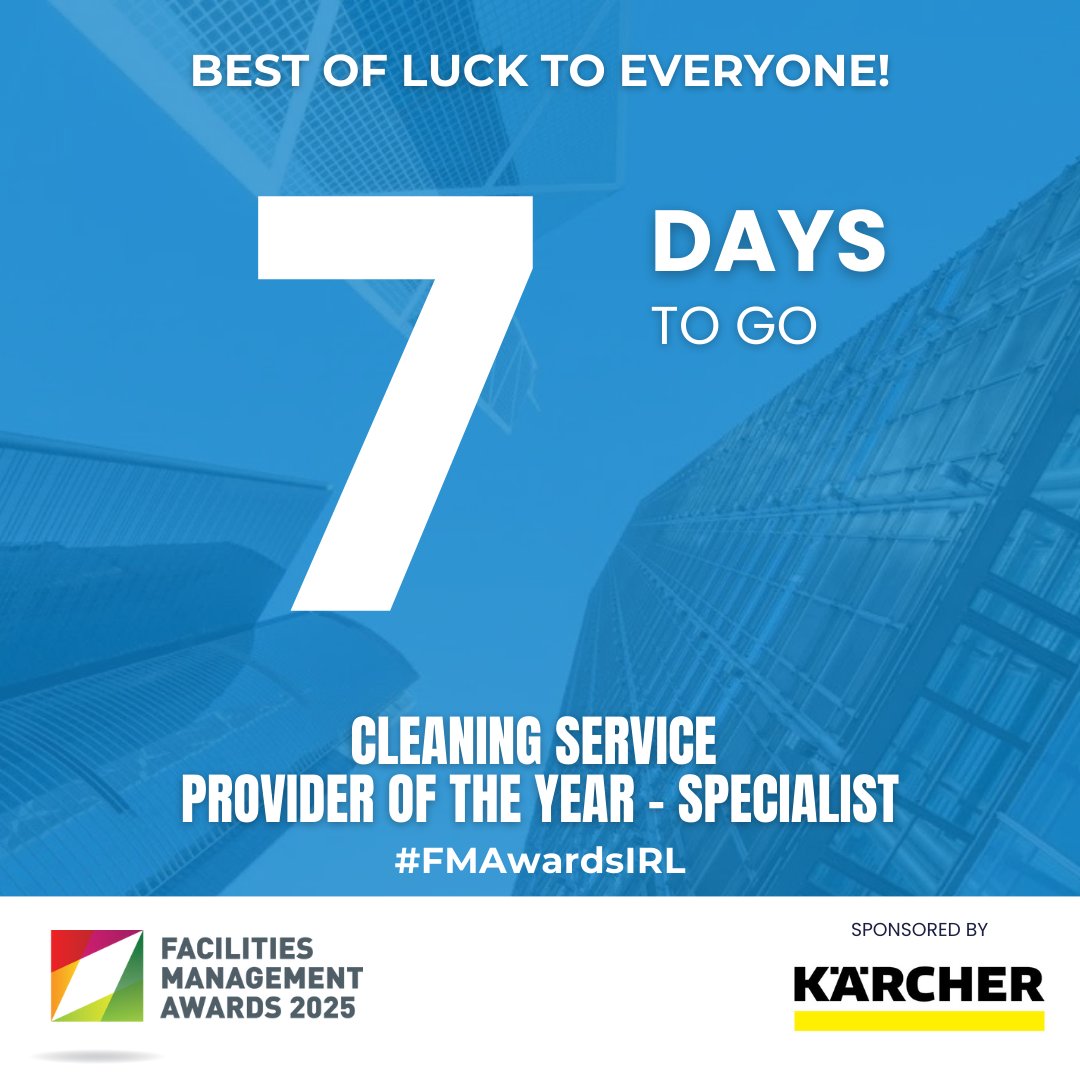 The team at Karcher Ireland is excited to discover who will win the coveted awards at Facilities Management Awards 2025 on March 20, 2025 at The Radisson Blu, Royal Convention Centre, Dublin.

From us at Karcher Ireland, looking forward to celebrating with you!🎉

#FMAwardsIRL