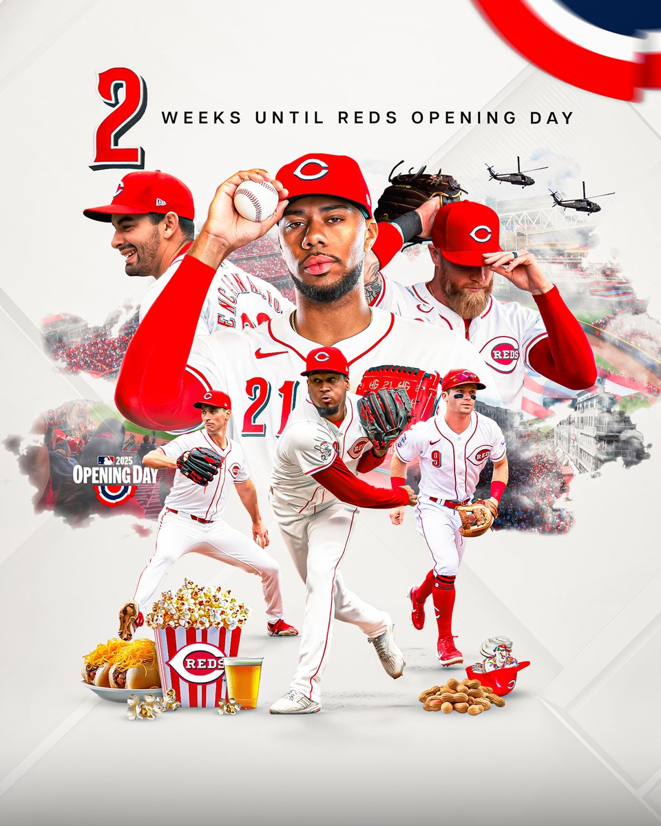 20,490 minutes until first pitch.

#RedsOpeningDay