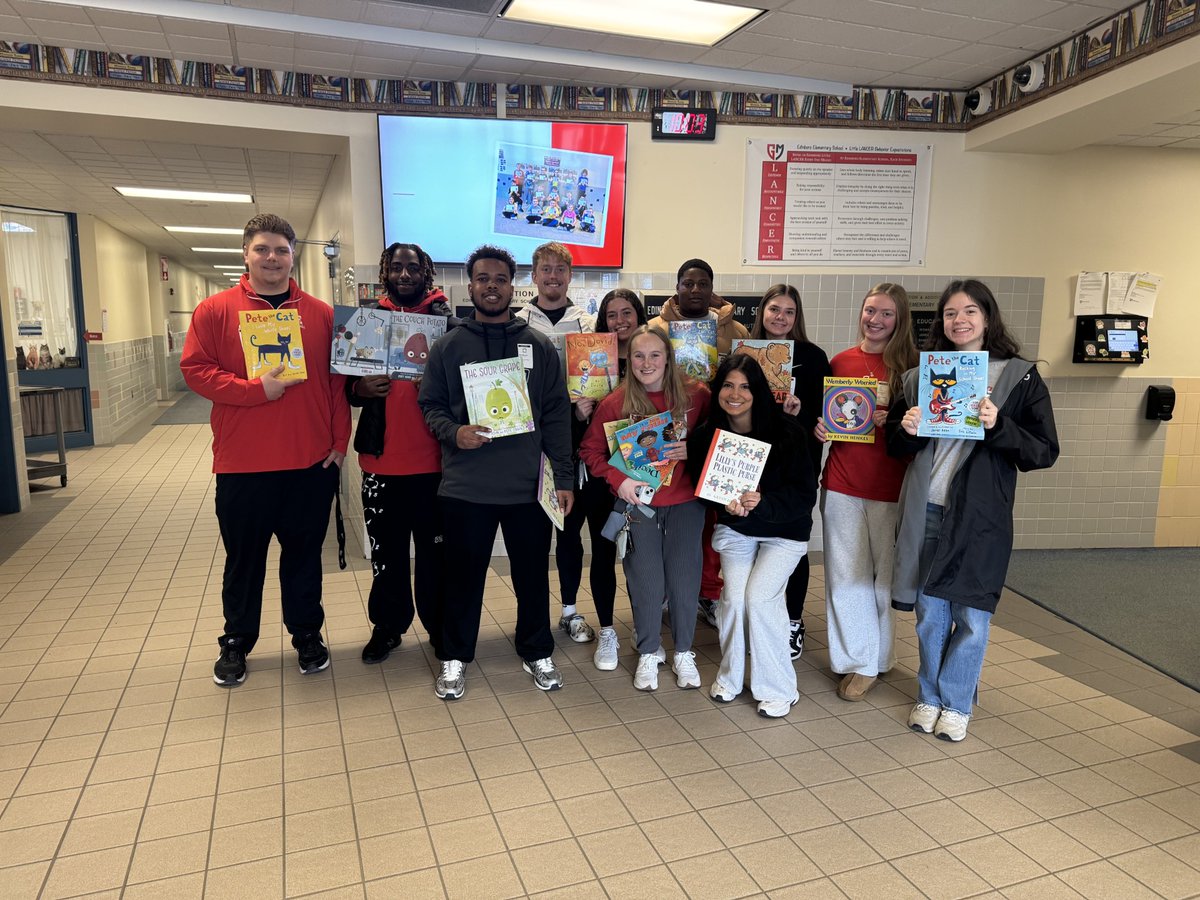 Our guys at Grandview and Edinboro Elementary reading days yesterday. #Serve Go Boro!