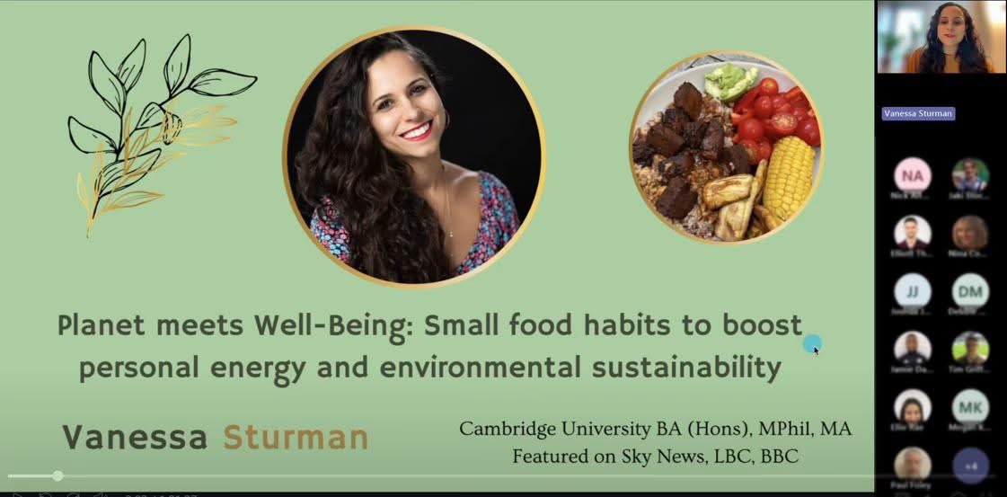 ⚽️🌱 Planet meets Health: Small food habits, big impact! Webinar for Fulham FC ⚽️

I had the pleasure of running a webinar for Fulham Football Club’s staff as part of their Green Week. 

#Food #Planet #Health #SustainableEating #PlantBasedLiving #HealthyHabits #EatForThePlanet