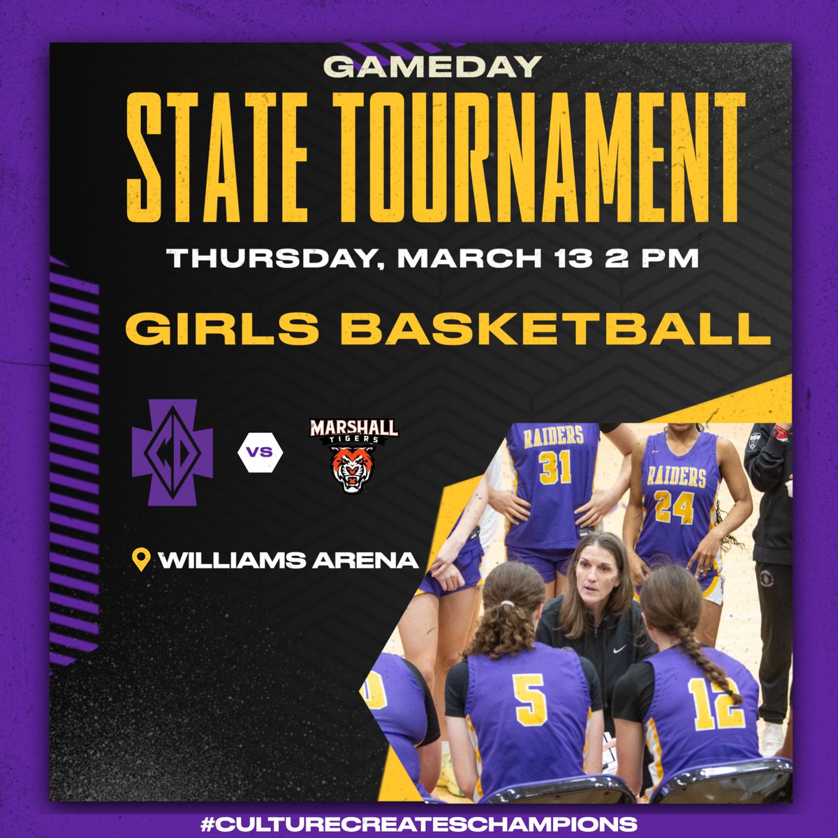 Section Semi-Final Today!! Go Raiders!
