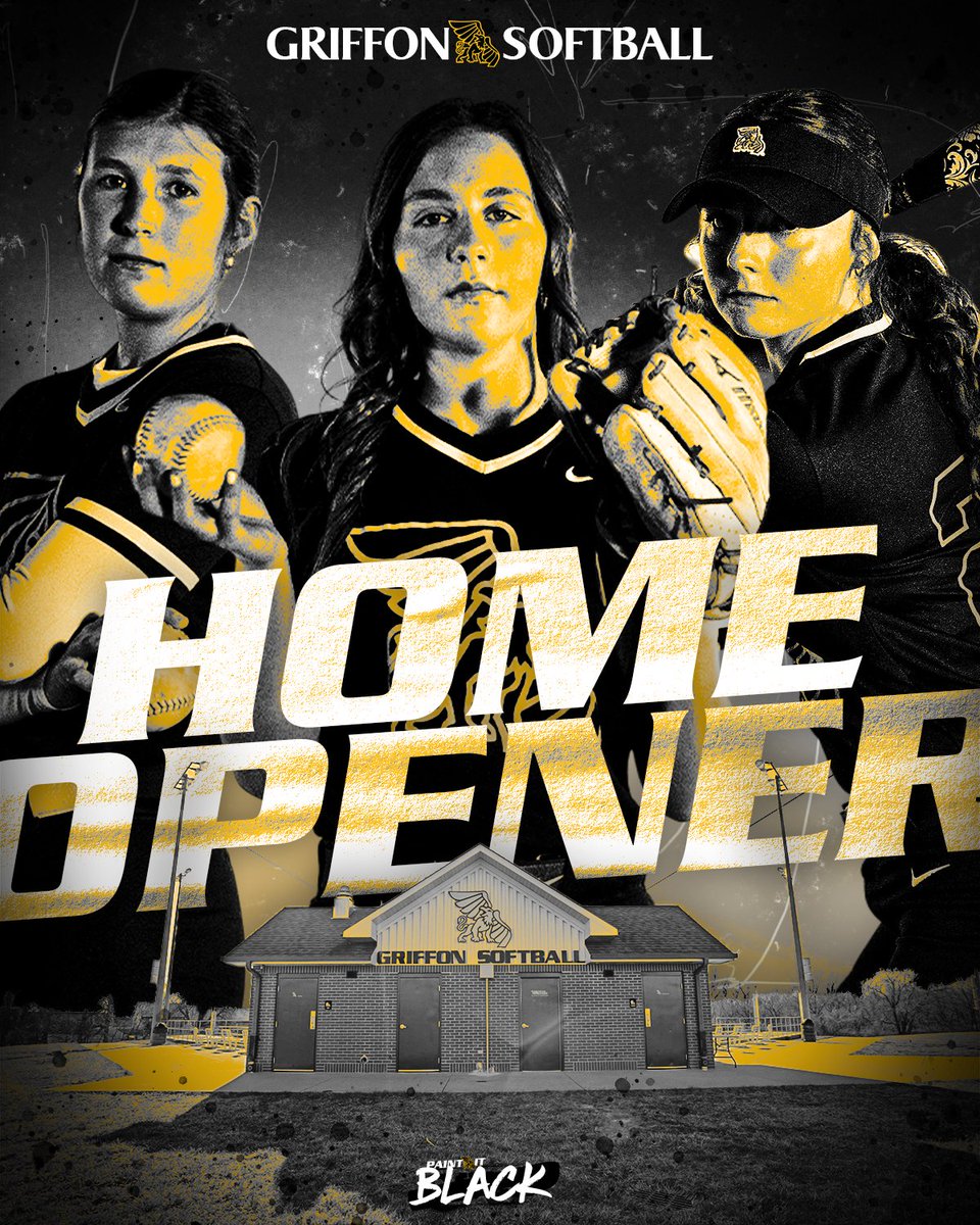 𝗛𝗼𝗺𝗲 𝗦𝘄𝗲𝗲𝘁 𝗛𝗼𝗺𝗲! 

🆚 #6 Rogers State
⌚️ 2 PM | 4 PM
📍 St. Joseph, MO
🏟️ Spring Sports Complex
📺 bit.ly/3wIcv8o
📻 bit.ly/41vGpOd
📊 bit.ly/3IyQoGL

#PaintItBlack🏴 | #GriffUp🦅🦁