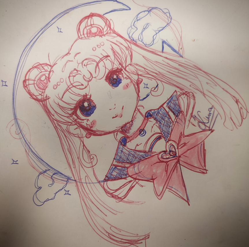 Anyone interested in a traditional sketch of their OC?
I'd love to do some doodling again and need some “victims” :D <3 Just comment with your png and I'll pick out some OC ^^ 
#vtuber #freeart #traditionalart #sketch