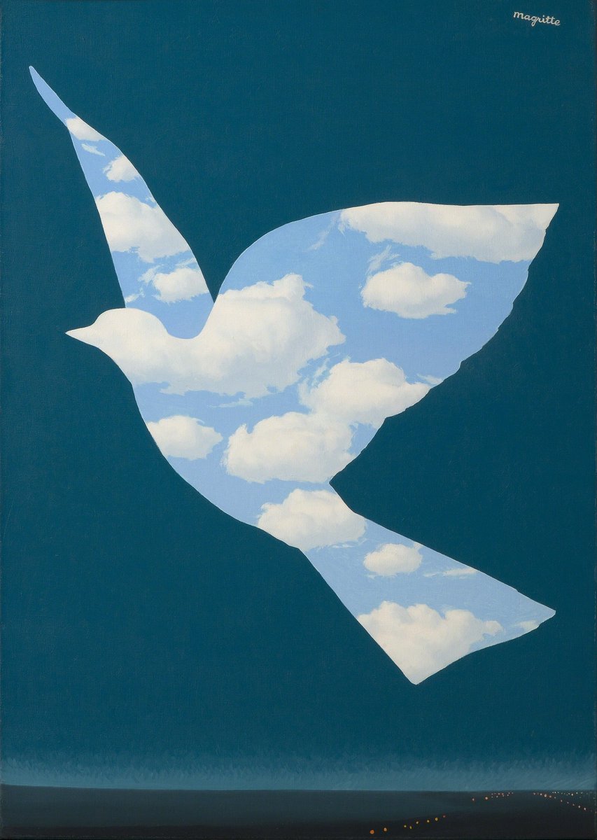 ルネ・マグリット （Rene Magritte、1898-1967） 『空の鳥』 （The Sky