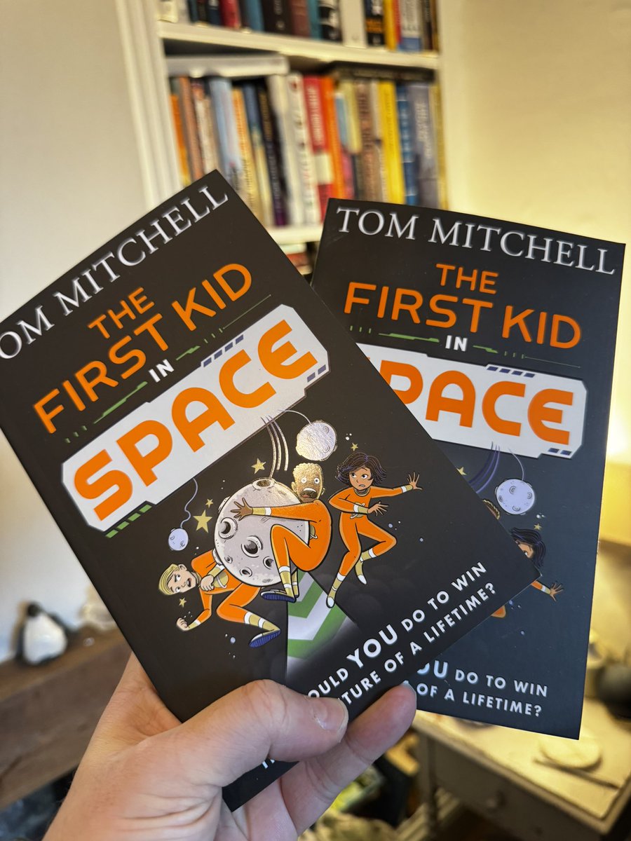 Tom Mitchell (@cakesthebrain) on Twitter photo To celebrate today’s publication of 🚀 THE FIRST KID IN SPACE 🚀, I’m running a #giveaway to win one of two signed copies.🤩™️
Think Charlie and the Chocolate Factory meets Traitors. 
How to enter? Just follow and RT! Good luck!
(UK only. Winners announced Monday 17th March.) To celebrate today’s publication of 🚀 THE FIRST KID IN SPACE 🚀, I’m running a #giveaway to win one of two signed copies.🤩™️
Think Charlie and the Chocolate Factory meets Traitors. 
How to enter? Just follow and RT! Good luck!
(UK only. Winners announced Monday 17th March.)