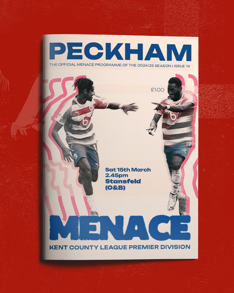 Peckham Town FC (The Menace) (@peckhamtownfc) on Twitter photo β½οΈ BACK AT THE MENACE β½οΈ
π€ #Menace v <a href="/StansfeldFC/">Stansfeld FC</a> O&B
π Premier Div, <a href="/KCFL1516/">Kent County FL News</a>
π KO: 2.45pm, Sat. 15th March
ποΈ Menace Arena, SE21 7EU
π° Β£5 adults with programme
π€ Β£1 raffle entry
πΊ Menace Bar open
β₯οΈβ½ππΉππβ½β₯οΈ
#Peckham #Dulwich β½οΈ BACK AT THE MENACE β½οΈ
π€ #Menace v <a href="/StansfeldFC/">Stansfeld FC</a> O&B
π Premier Div, <a href="/KCFL1516/">Kent County FL News</a>
π KO: 2.45pm, Sat. 15th March
ποΈ Menace Arena, SE21 7EU
π° Β£5 adults with programme
π€ Β£1 raffle entry
πΊ Menace Bar open
β₯οΈβ½ππΉππβ½β₯οΈ
#Peckham #Dulwich