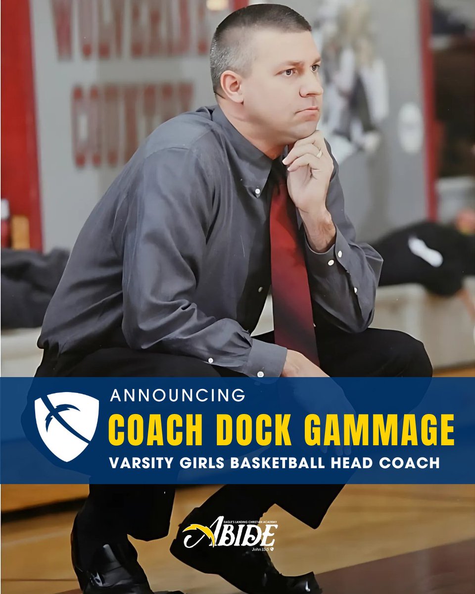 ELCA Chargers (@elcachargers) on Twitter photo Exciting Announcement for <a href="/ELCAAthletics/">ELCA ATHLETICS</a>!
Please join us in welcoming Coach Dock Gammage as he leads & inspires our Lady Chargers both on and off the court! Exciting Announcement for <a href="/ELCAAthletics/">ELCA ATHLETICS</a>!
Please join us in welcoming Coach Dock Gammage as he leads & inspires our Lady Chargers both on and off the court!