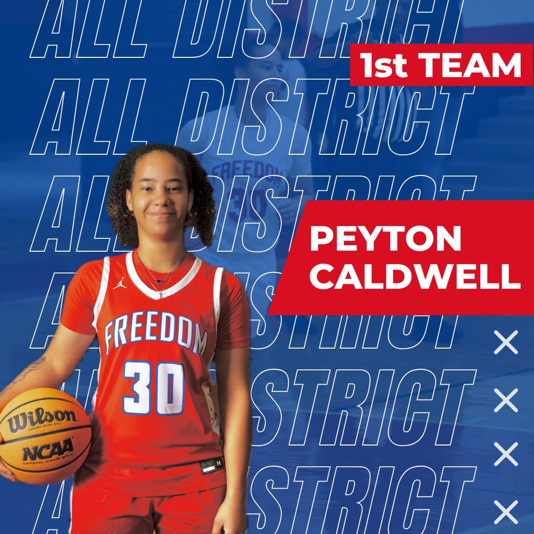Freedom Women’s Basketball (@freedomwbb) on Twitter photo The awards keep rolling in! Congratulations to <a href="/PCaldwell25/">Peyton Caldwell</a> on being named 1st Team All District! The awards keep rolling in! Congratulations to <a href="/PCaldwell25/">Peyton Caldwell</a> on being named 1st Team All District!
