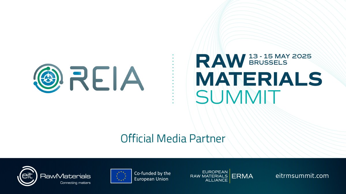 REIA-The Global Rare Earth Industry Association (@reia_global) on Twitter photo We are proud to continue our partnership with <a href="/EITRawMaterials/">EIT RawMaterials 🇪🇺</a> for the EIT RawMaterials Summit.
📅 May 13–15, 2025 | The Egg, Brussels
👥 1,000+ leaders, policymakers & innovators
🌟Innovation Village – Meet top startups & new tech
🔗eitrmsummit.com
#RawMaterialsSummit We are proud to continue our partnership with <a href="/EITRawMaterials/">EIT RawMaterials 🇪🇺</a> for the EIT RawMaterials Summit.
📅 May 13–15, 2025 | The Egg, Brussels
👥 1,000+ leaders, policymakers & innovators
🌟Innovation Village – Meet top startups & new tech
🔗eitrmsummit.com
#RawMaterialsSummit