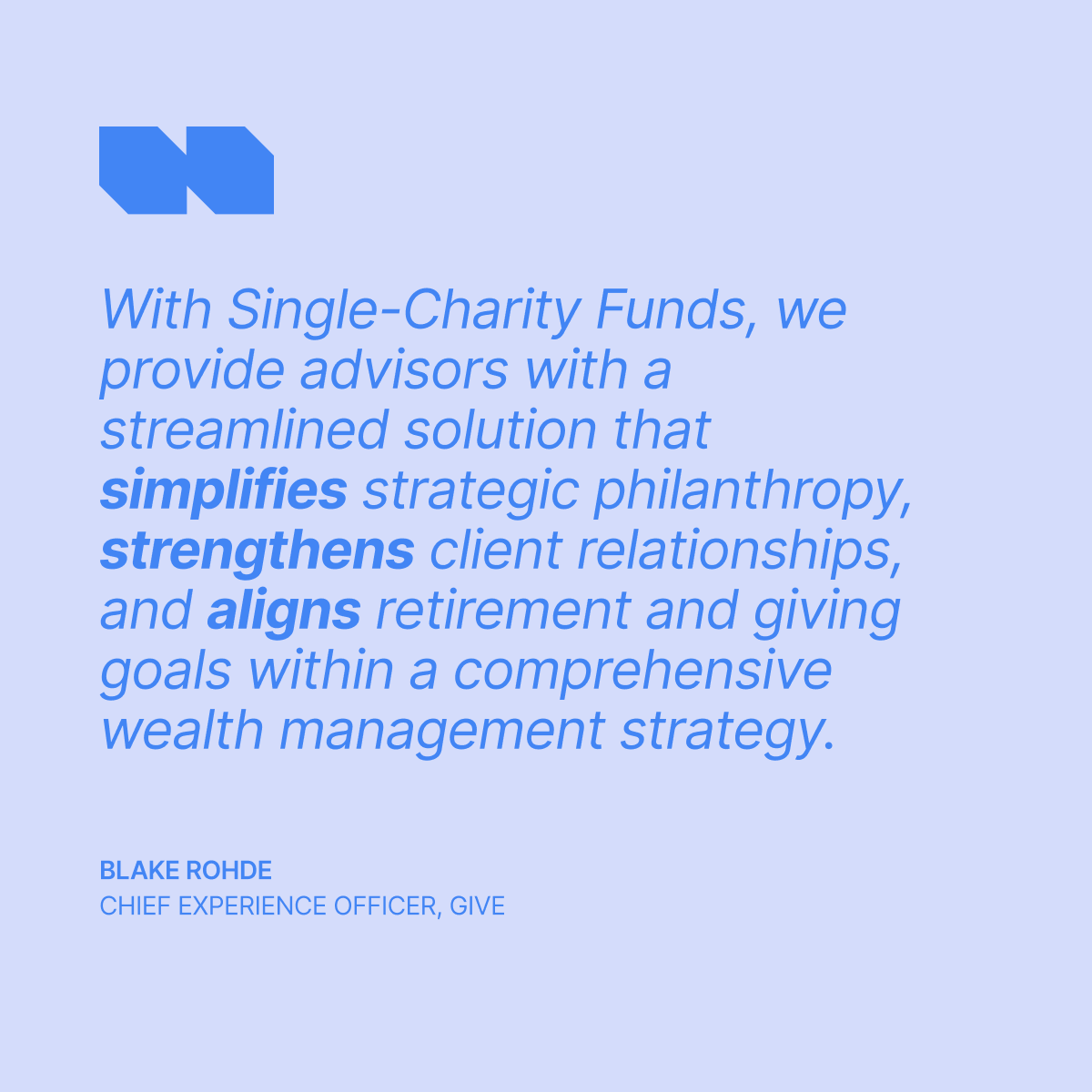 TIFINGive's tweet photo. Give brings multiple charitable giving structures – including single-charity funds and donor-advised funds – into a single platform experience. The result?

👉 Simplified strategic philanthropy
👉 Strengthened client relationships
👉 Aligned retirement and giving goals https://t.co/Rx3pOjrhtp
