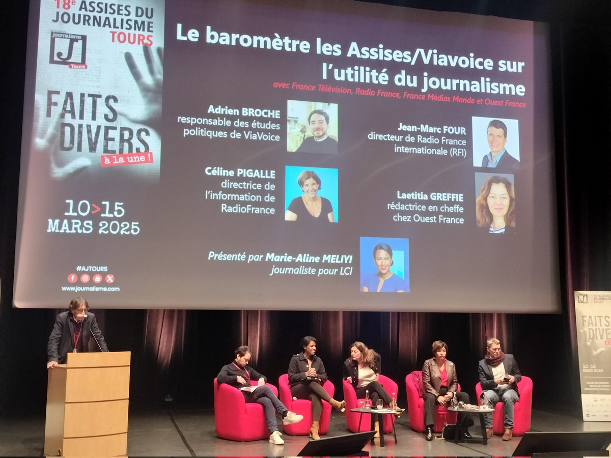 Rodolphe Peté (@rodolphp) on Twitter photo Confiance, utilité, vérification, gratuité et payant... Le 9e baromètre de ViaVoice présenté aux 18e Assises du journalisme à Tours. Le début d'un débat entre professionnels et le public. <a href="/LesAssises/">Assises du Journalisme</a> #presse #journalisme #medias <a href="/MAMELIYI/">Marie-Aline MELIYI</a> <a href="/celinepigalle/">Céline Pigalle</a> <a href="/Viavoice_Paris/">Viavoice</a> <a href="/ML35000/">Laetitia Greffié</a> Confiance, utilité, vérification, gratuité et payant... Le 9e baromètre de ViaVoice présenté aux 18e Assises du journalisme à Tours. Le début d'un débat entre professionnels et le public. <a href="/LesAssises/">Assises du Journalisme</a> #presse #journalisme #medias <a href="/MAMELIYI/">Marie-Aline MELIYI</a> <a href="/celinepigalle/">Céline Pigalle</a> <a href="/Viavoice_Paris/">Viavoice</a> <a href="/ML35000/">Laetitia Greffié</a>