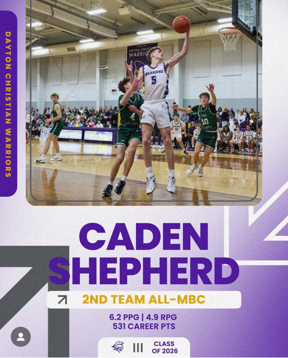 Dayton Christian Basketball (@dcwarriorbball) on Twitter photo All-league in both football and basketball this season! Caden Shepherd is having a huge impact on <a href="/DCSATHLETICS/">Dayton Christian School Athletics</a> All-league in both football and basketball this season! Caden Shepherd is having a huge impact on <a href="/DCSATHLETICS/">Dayton Christian School Athletics</a>