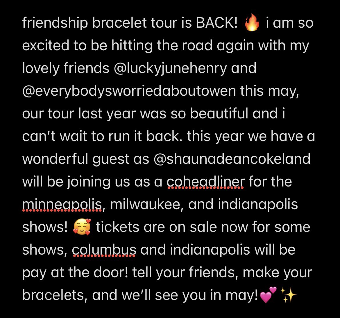 WE’RE HITTING THE ROAD! <a href="/junohenry/">june henry</a> <a href="/WorriedAbtOwen/">EWAO- HYDROPLANING OUT NOW! ON TOUR W SATSW!!</a>