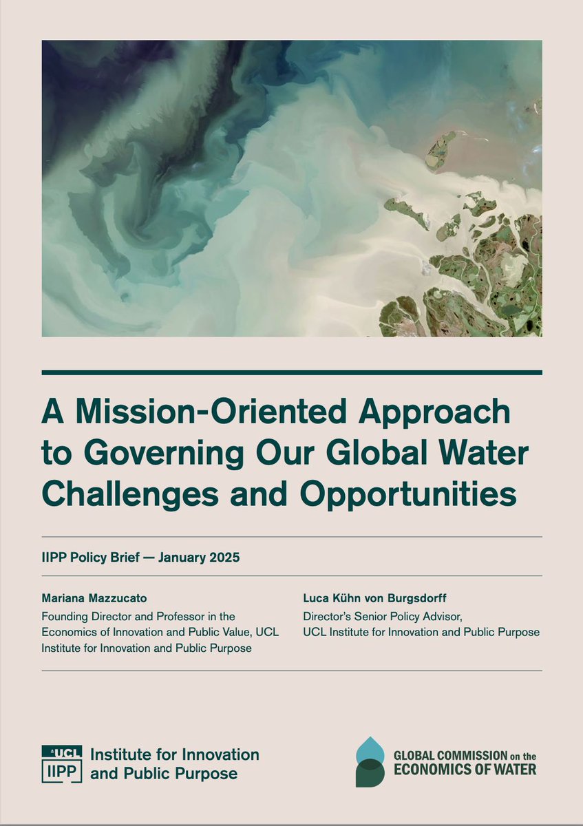 Mariana Mazzucato (@mazzucatom) on Twitter photo Today I'm moderating a <a href="/FCDOGovUK/">Foreign, Commonwealth & Development Office</a> Ministerial Roundtable on water security and climate development, where we will share details from our @watecommongood report, written with co-chairs <a href="/NOIweala/">Ngozi Okonjo-Iweala</a> @JRockstrom <a href="/Tharman_S/">Tharman Shanmugaratnam</a>.
I'll be discussing the need for 'just water partnerships' to Today I'm moderating a <a href="/FCDOGovUK/">Foreign, Commonwealth & Development Office</a> Ministerial Roundtable on water security and climate development, where we will share details from our @watecommongood report, written with co-chairs <a href="/NOIweala/">Ngozi Okonjo-Iweala</a> @JRockstrom <a href="/Tharman_S/">Tharman Shanmugaratnam</a>.
I'll be discussing the need for 'just water partnerships' to