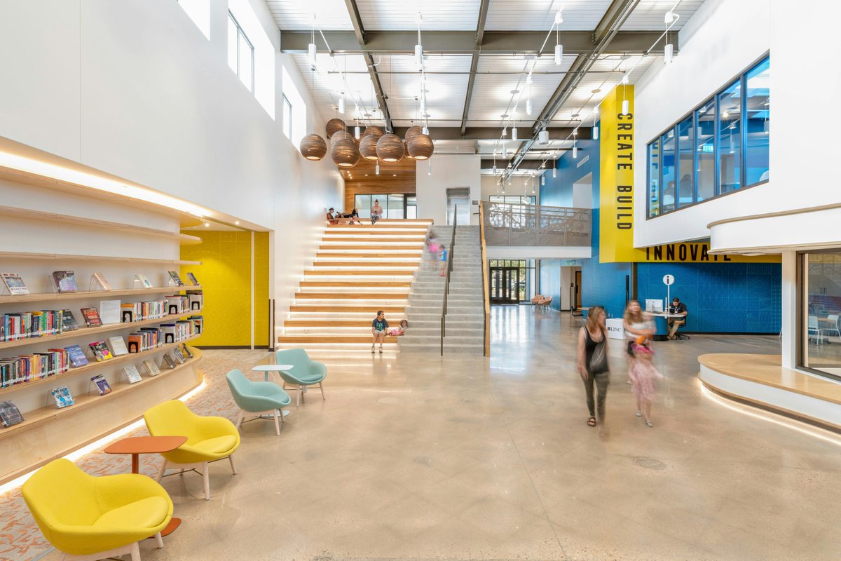 AdLightGroup's tweet photo. From wayfinding to bold branding, every sign at Linc Library was designed to enhance the experience for visitors and reflect the values of creativity and collaboration.

#ChallengeAccepted #LINC #GreeleyCO #AdLightGroup #CustomSignage #Architecture https://t.co/o7m9HDXFW3