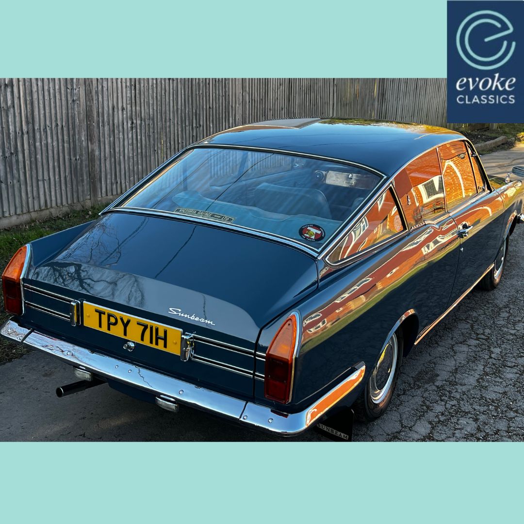 EvokeClassics's tweet image. LIVE AT AUCTION
1970 Sunbeam Alpine Fastback
evoke-classics.com/auction/#/lots…
Lovely example
Well maintained
1725cc engine with a single Zenith-Stromberg carburettor
4 speed manual
From a private collection
Will be supplied with a fresh MOT
#Sunbeam #Alpine #SunbeamAlpine