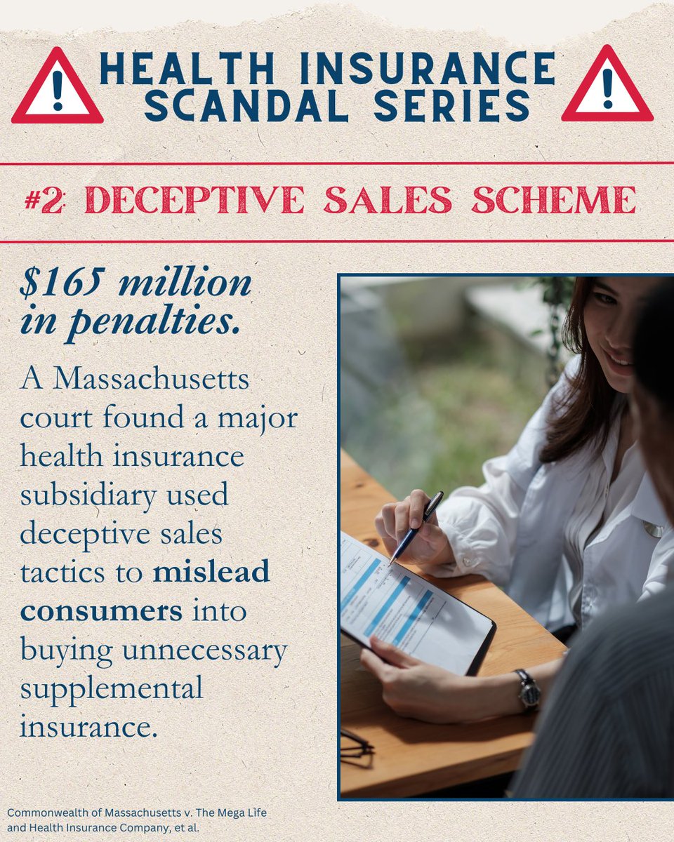 Next up on our scandal series: Big insurance company caught in a deceptive sales scheme. #txlege #BigInsurance #Scandal