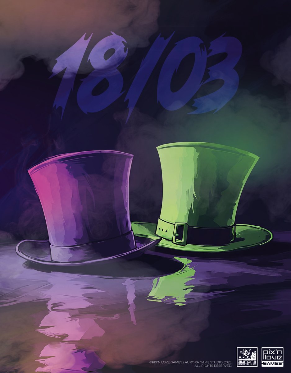 Pix'n Love et Aurora Game Studio sont impatients de vous retrouver mardi 18 mars à 17h pour une annonce riche en émotion ! 😊 A défaut de vous faire porter le chapeau, enfilez votre plus belle redingote !