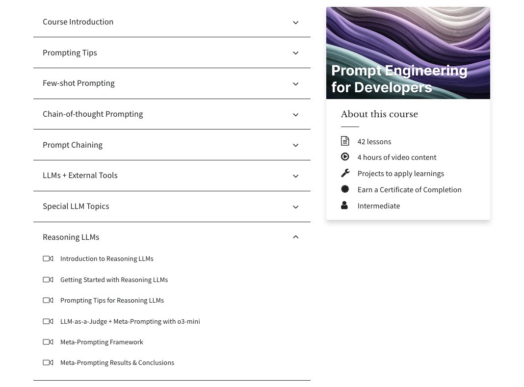 Prompt Engineering is NOT dead!

If you develop seriously with LLMs and are building complex agentic flows, you don't need convincing about this.

I've built the most comprehensive, up-to-date course on prompting LLMs, including reasoning LLMs. 

4 hours of content! All Python!