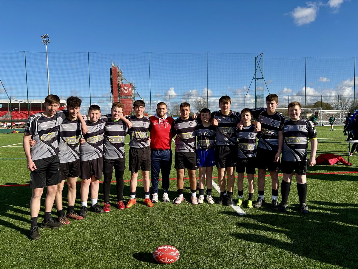 Great afternoon with year 9’s  ⁦<a href="/hullkrofficial/">Hull KR</a>⁩ Future Robins Schools 7 a side tournament. The lads had a time thank you 🏉