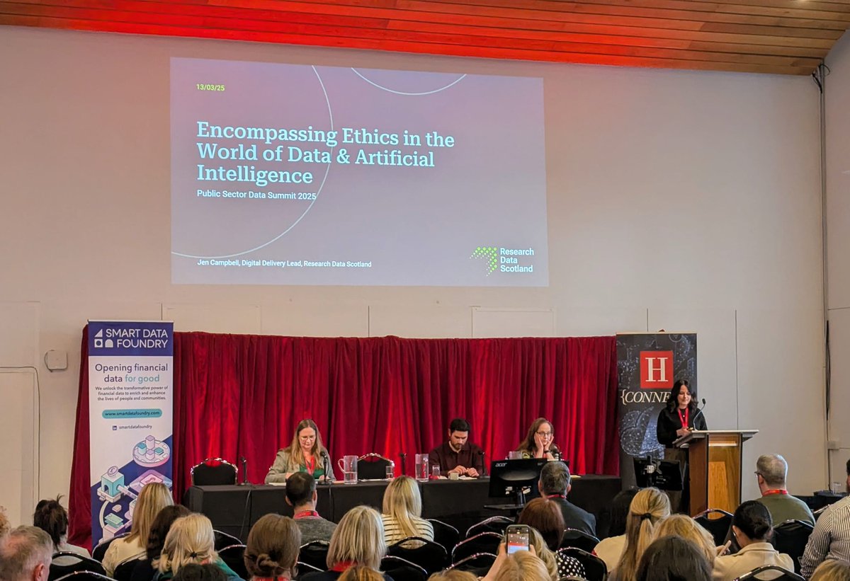 Holyrood Connect (@holyroodconnect) on Twitter photo 🤖 Plenary: Encompassing Ethics in the World of Data & Artificial Intelligence
Speakers from <a href="/UniStrathclyde/">University of Strathclyde</a>, <a href="/RDS_Scotland/">Research Data Scotland</a>, and <a href="/PoliceScotland/">Police Scotland</a> sharing their insights at #ConnectDataSummit 🚀 🤖 Plenary: Encompassing Ethics in the World of Data & Artificial Intelligence
Speakers from <a href="/UniStrathclyde/">University of Strathclyde</a>, <a href="/RDS_Scotland/">Research Data Scotland</a>, and <a href="/PoliceScotland/">Police Scotland</a> sharing their insights at #ConnectDataSummit 🚀