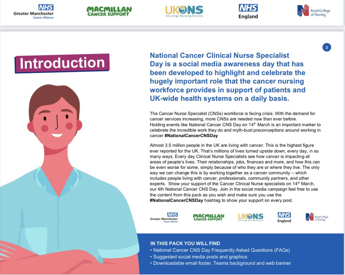 Cancer nurses - let’s make some noise 👏👏tomorrow for #NationalCancerCNSDay

First thunderclap moment - 9:00am on Friday 14th March:
share ‘how it started’ stories

Second thunderclap moment - 13:00pm 14/3 share ‘how it is going’ pictures/ stories.