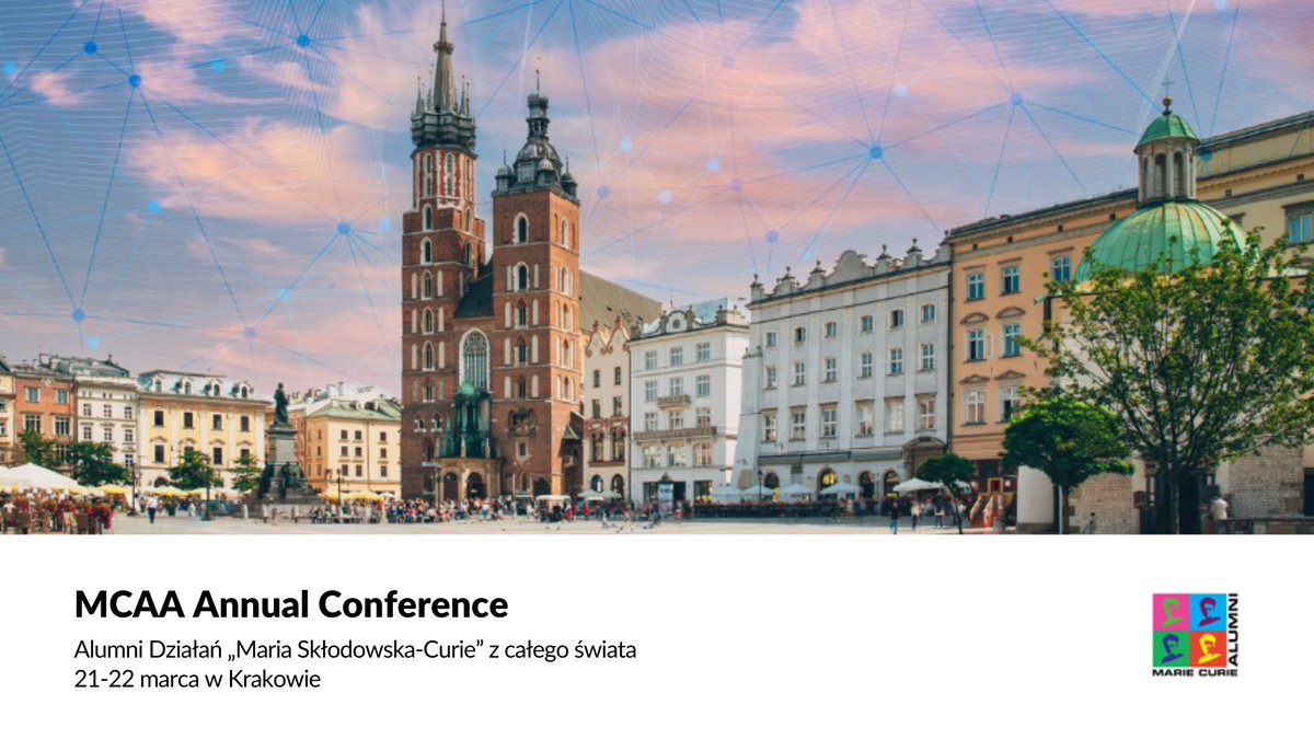 🇵🇱 Już za tydzień, w dniach 21-22 marca, spotkamy się w Krakowie na MCAA Annual Conference! 🥳 

Wydarzenie służy jako forum debaty dla naukowców reprezentujących różne dziedziny naukowe. 👥 W tym roku organizatorzy spodziewają się około 500 uczestników - alumnów Działań „Maria