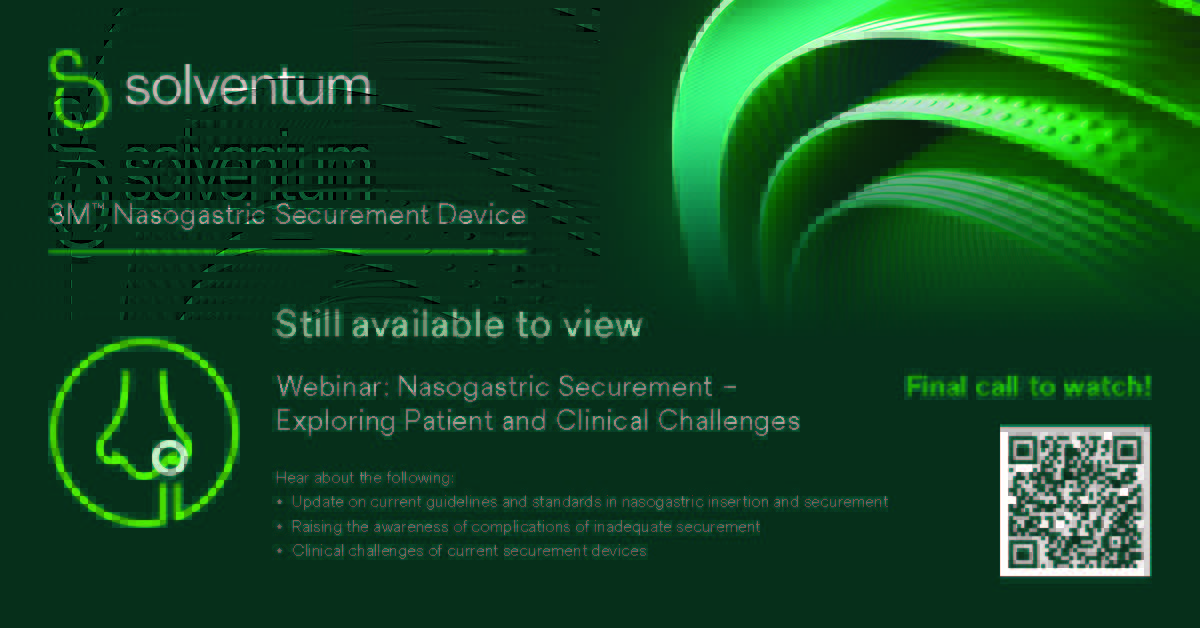 If you missed the webinar from our Corporate Member Solventum Medical on Nasogastric Securement – Examining Patient and Clinical Challenges, watch it here: bigmarker.com/mahealthcare/N… baccn.org/Corporate_Memb…