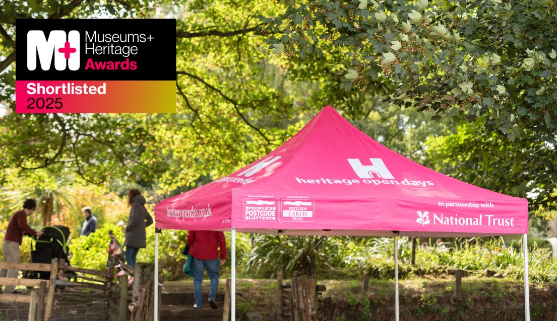 Heritage Open Days (@heritageopenday) on Twitter photo 📣We've been shortlisted! 📣
We're delighted to be in the running for the Sector Impact Award at the annual <a href="/MandHShow/">Museums + Heritage Show & Awards</a> Awards!
Find out more here: ow.ly/eG9350Vhlkx 📣We've been shortlisted! 📣
We're delighted to be in the running for the Sector Impact Award at the annual <a href="/MandHShow/">Museums + Heritage Show & Awards</a> Awards!
Find out more here: ow.ly/eG9350Vhlkx