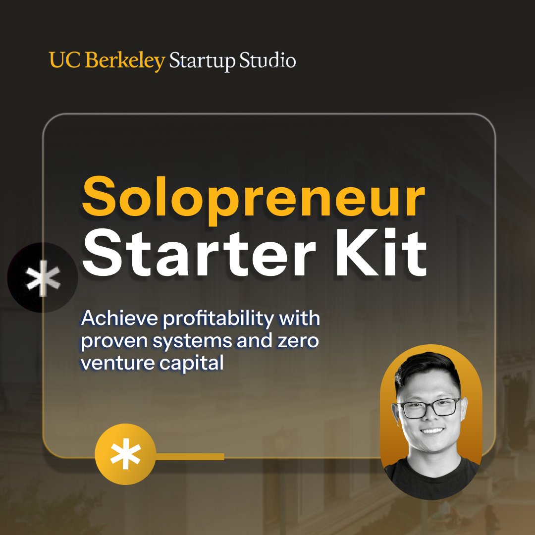 🚀 Ready to launch your solo business?
Whether you joined our "How to Launch Your Solo Business in 1 Week" webinar or missed it, we’ve got you covered! Luke Kim has shared his Solopreneur Starter Kit—grab it and start building today!  hubs.li/Q03bFQ5P0
<a href="/SutardjaCenter/">UC Berkeley SCET</a>