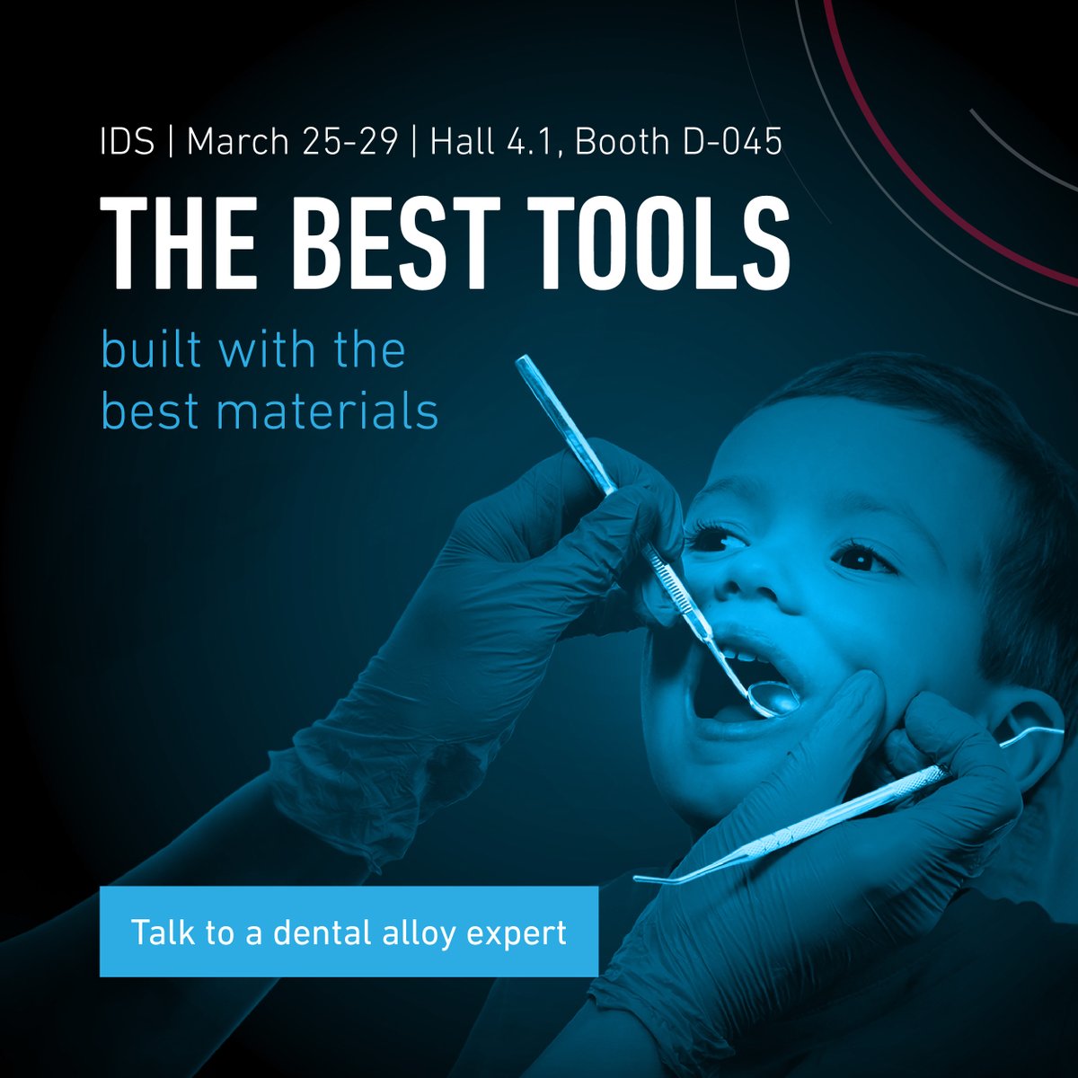 CarpenterTech's tweet image. Meet Carpenter Technology’s material experts at IDS 2025 in Cologne, Germany from March 25-29, 2025.  Get ahead of the crowd and book a meeting today to ensure your spot. #IDS2025 Book here: hubs.li/Q03blL9M0