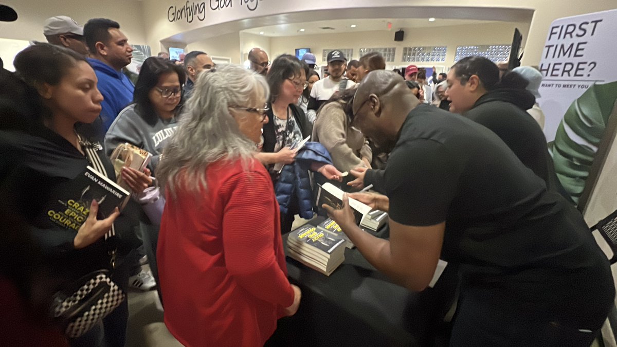 Los Angeles you rocked! 🔥 🎉 EVERY COPY GONE - COMPLETELY SOLD OUT! Even the personal marked out copy I carry with me was snatched up. If you told me 10 years ago that hundreds of people would wait in line to buy a copy of my book I wouldn't have believed you. CRAZY EPIC COURAGE