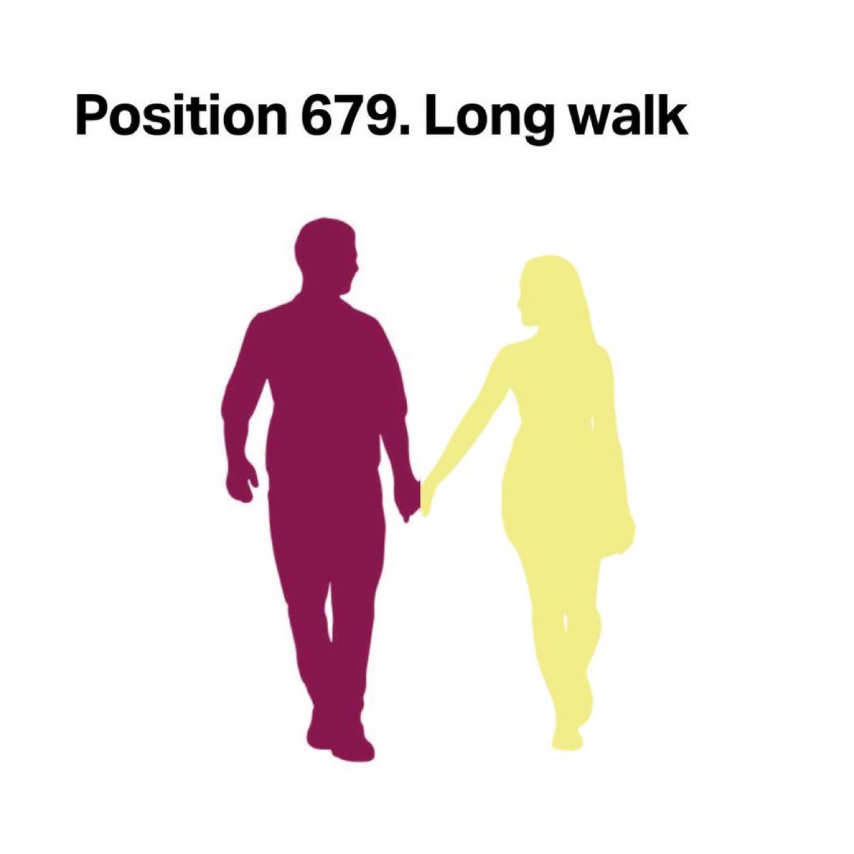 Position of the day: long walk
