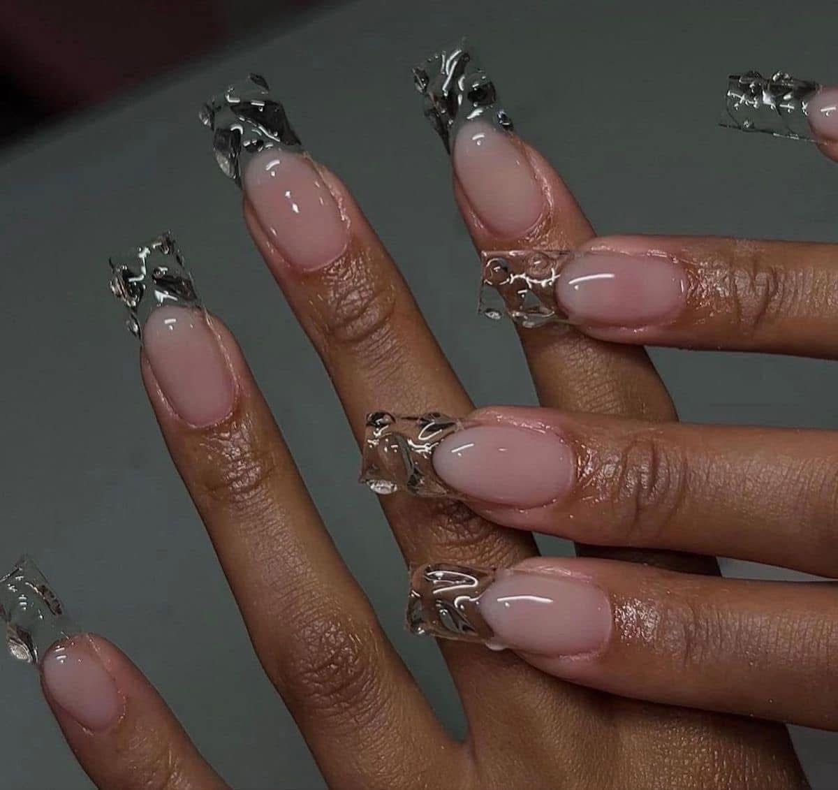 NGL clear nails EATTTTTTTTT 😍😍😍😍😍😍😍😍😍😍💅🏽