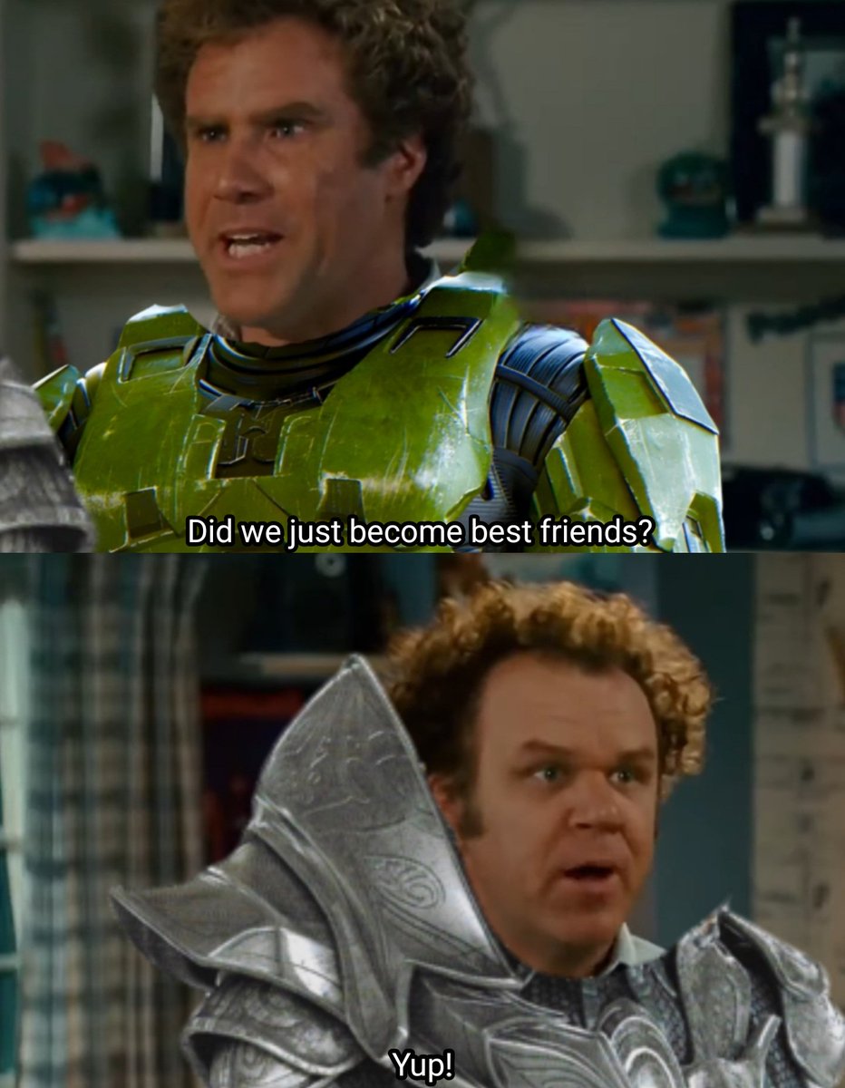 Chief and Arbiter halfway through Halo 3