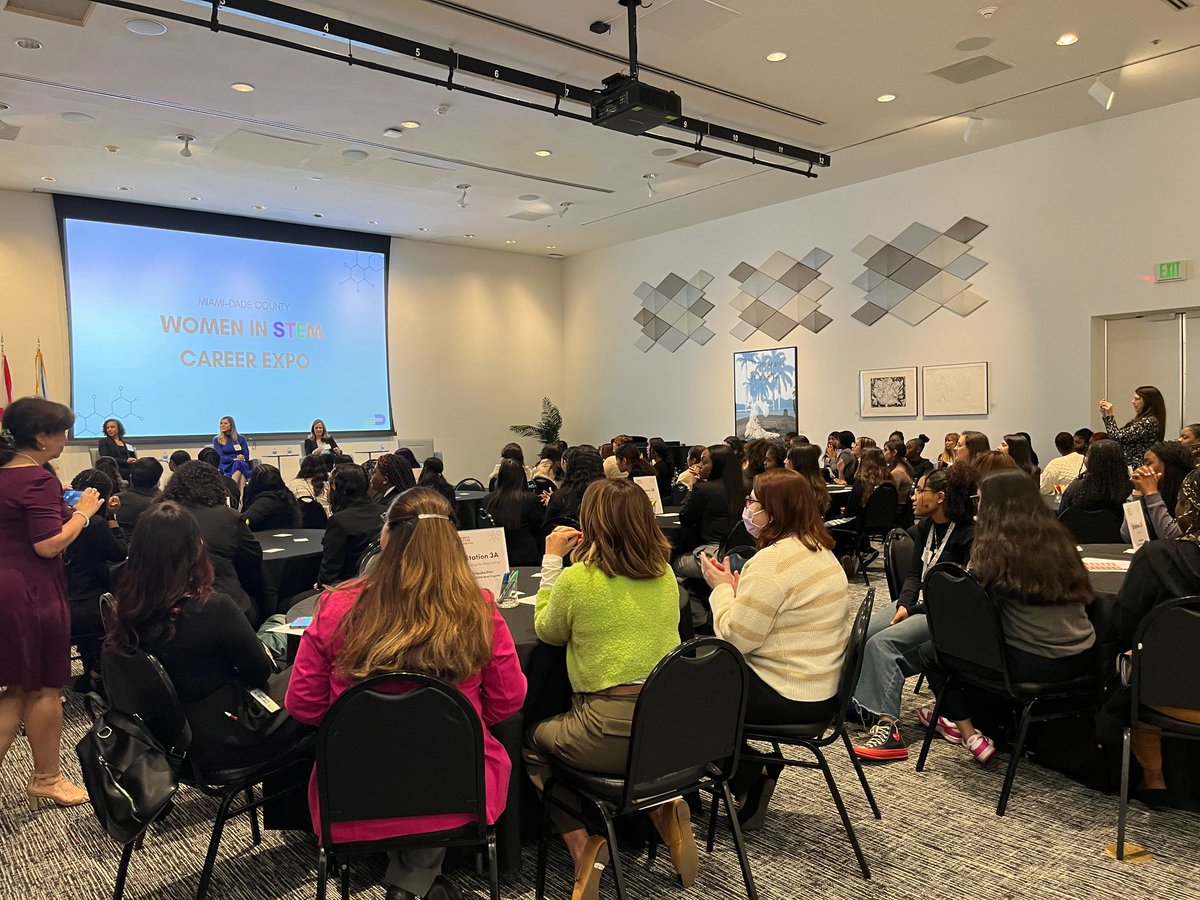 Exciting day for our students at the Women in STEM Career Expo with Miami-Dade County! They’re exploring career pathways, connecting with industry leaders, and getting inspired by trailblazing women in STEM. The future is bright, and these students are ready to lead the way!