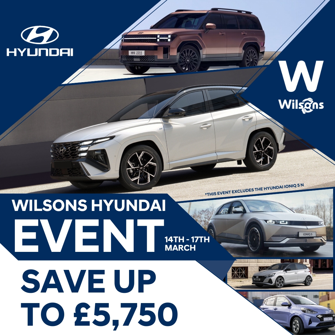 wilsonsepsom's tweet image. 🚗✨ Join Us for an Exclusive Hyundai Event! ✨🚗

📅 14th – 17th March | 📍 Wilsons Hyundai

**Please note that this event excludes the Hyundai IONIQ 5 N**

#WilsonsHyundai #HyundaiTestDrive #DriveTheFuture #Hyundai #TestDriveEvent