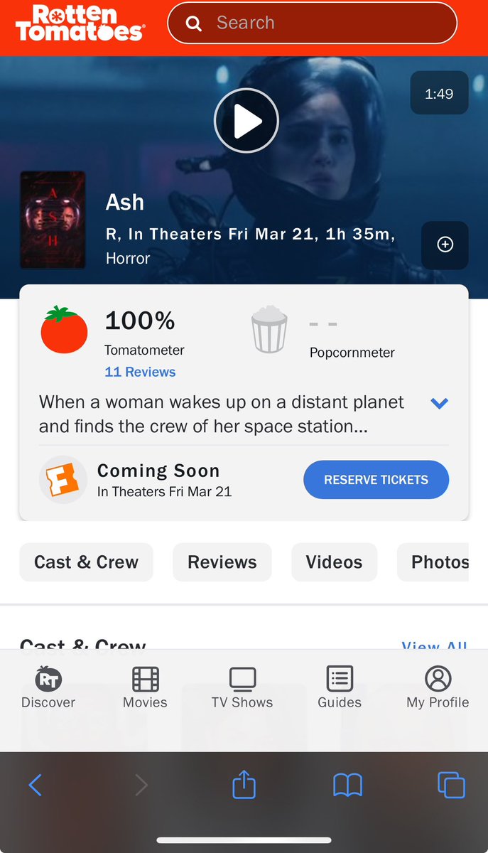 Eiza Gonzalez Reyna (@eizamusica) on Twitter photo The critics have spoken. ASH will warp your mind. Out in theatres March 21st <a href="/RottenTomatoes/">Rotten Tomatoes</a> 🖤🖤 The critics have spoken. ASH will warp your mind. Out in theatres March 21st <a href="/RottenTomatoes/">Rotten Tomatoes</a> 🖤🖤