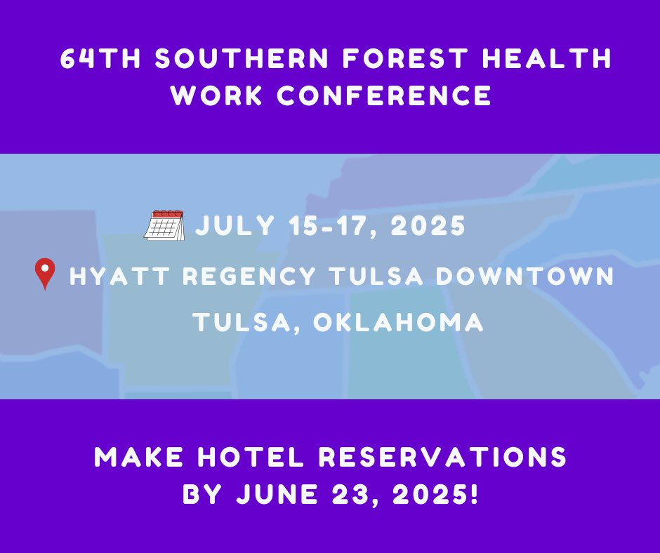 We’re excited to see you at this year’s SFHWC! It will be held at the Hyatt Regency Tulsa Downtown in Tulsa, OK from July 15-17, 2025. 

🚨 We have hotel rooms reserved for the group until June 23, 2025, so make sure to get your rooms reserved by then! 

See you soon. 🌳