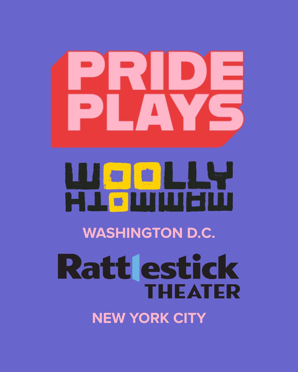 michaelurie's tweet image. #PridePlays returns! Our LGBTQIA theater festival will once again collab with @RattlestickNY and join forces with DC’s #woolymammoth as a part of #worldpride2025 - come thru!!!!
