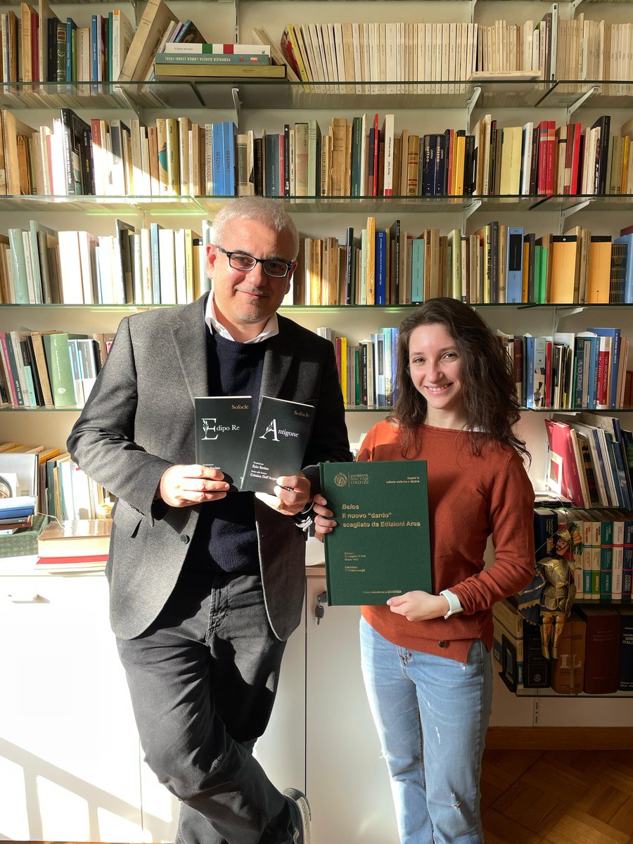 Oggi con Cristiana Longhi festeggiamo in Casa editrice la sua tesi su "Belos", la nuova collana dei classici <a href="/EdizioniAres/">Edizioni Ares</a>