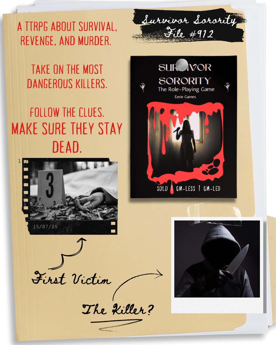 🚀LAUNCH DAY🚀Will you join the hunt? #SurvivorSorority will be live at NOON Central time! We've only got 20 portrait packages for our Major Arcana cards, but we've got an exclusive tarot draw guide printable for EVERYONE who backs in the first 48 hours! bit.ly/SurvivorLaunch