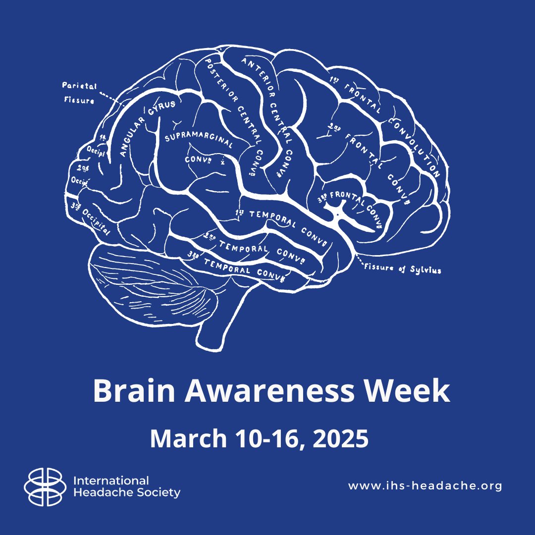 🌍 Brain Awareness Week 2025: Shedding Light on Headache Disorders

Did you know that headache disorders are among the top three most common neurological conditions across most age groups? Let’s raise awareness and support research for better headache care!

#BrainAwarenessWeek