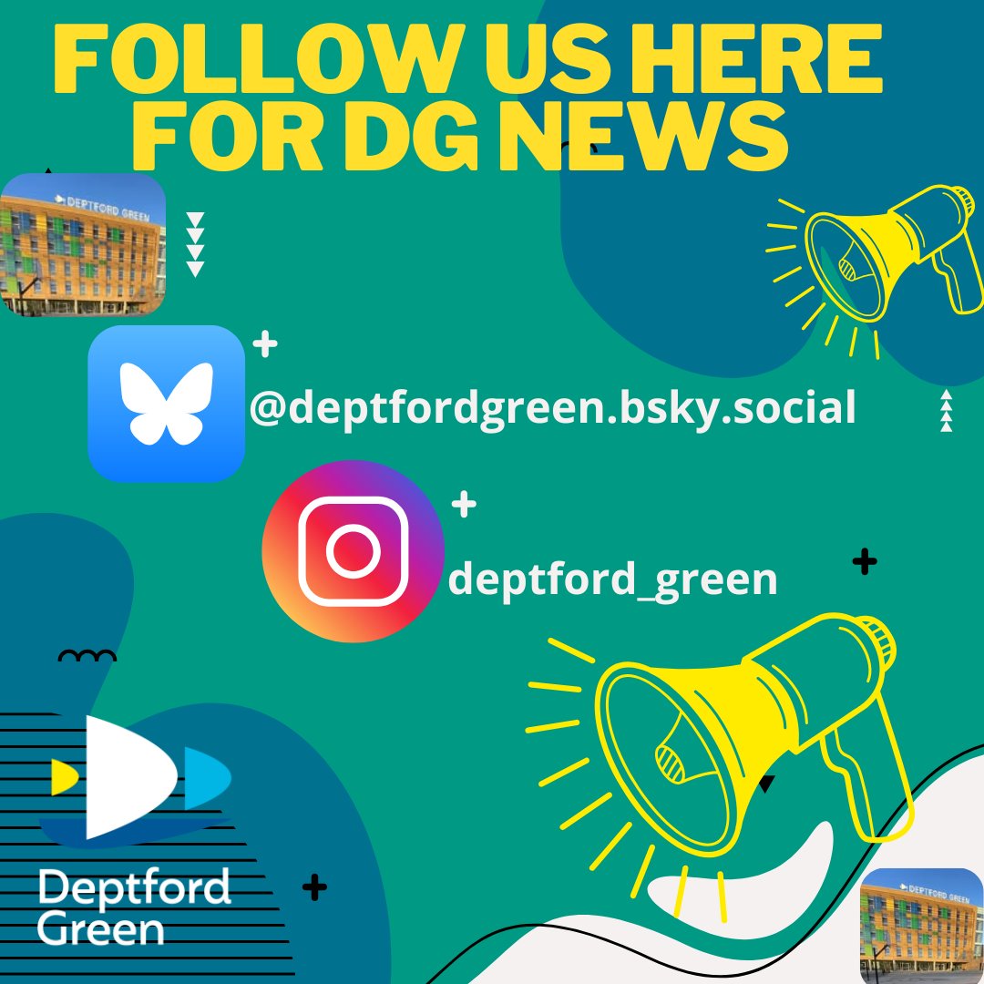 Dear community, we will be leaving X and hope that you will follow us on our social media accounts at #Bluesky and #Instagram to keep up with #DeptfordGreen news 
#leavingX #deptford #londonsecondaryschool 🦋📷💚