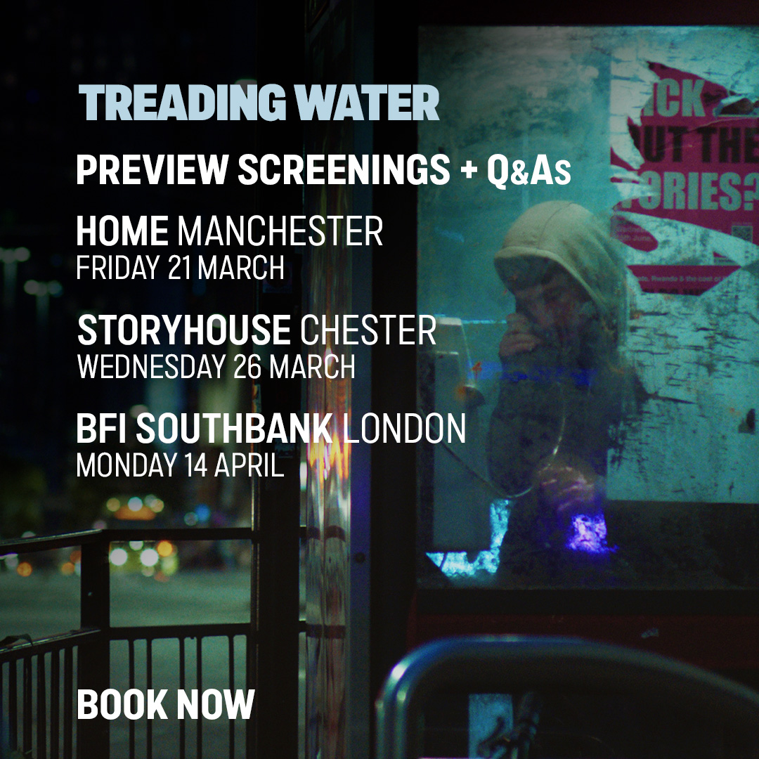 Danny is out of prison, but addiction struggles threaten plans to get his life on track. Will a past love offer a shot at redemption?

We are delighted to share news of special preview Q&amp;A screenings of <a href="/BIFA_film/">BIFA</a>-nominated #TreadingWater - book tickets➡️bit.ly/TW-Film