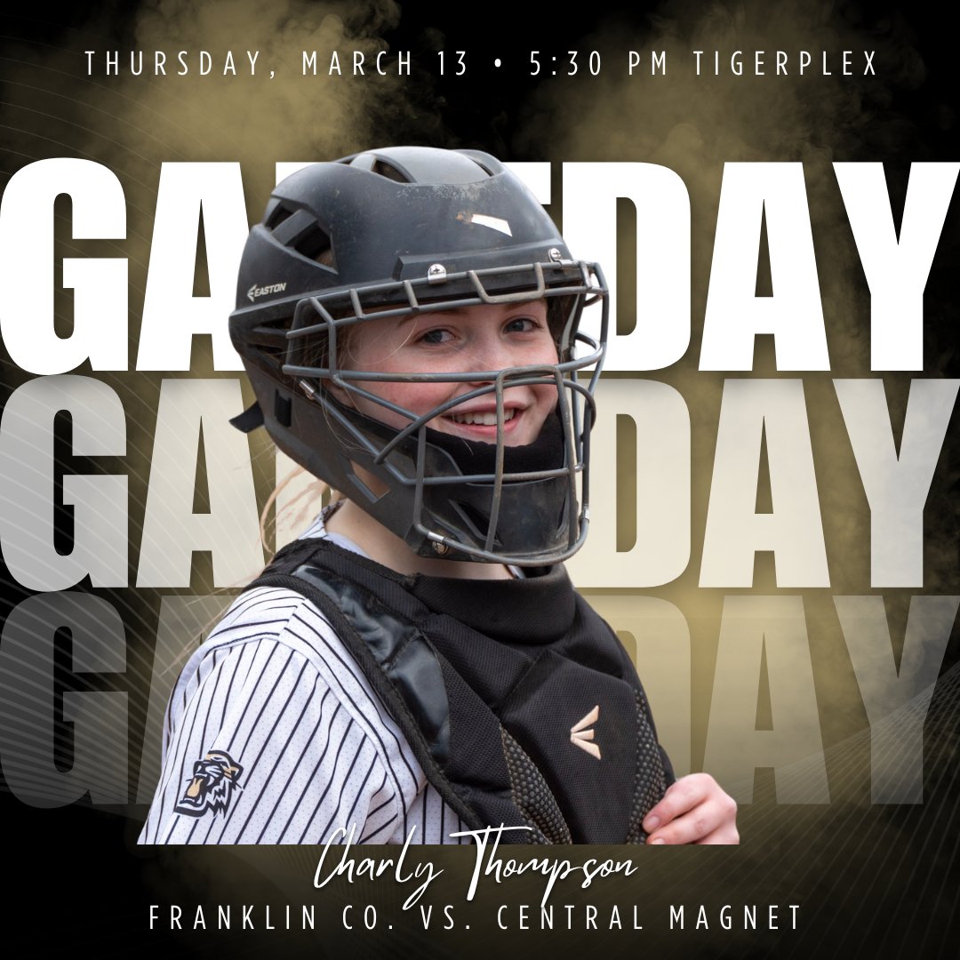 🚨🥎 Game Day 🥎🚨
🆚 Franklin County
⏰ 5:30 
☀️ 72° 
🏟️ Tigerplex at Buchanan
📺gc.com
