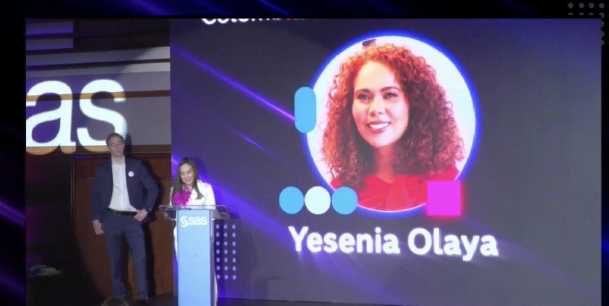 mottafabian's tweet image. Más mujeres reconocidas liderando la analítica y la IA en Colombia.
🔹 Yesenia Olaya (Minciencias)
🔹 Margarita Henao (Daviplata)
🔹 Maria Lorena Gutiérrez (Grupo Aval)

#MujeresPoderoSAS #HelloDataColombIA