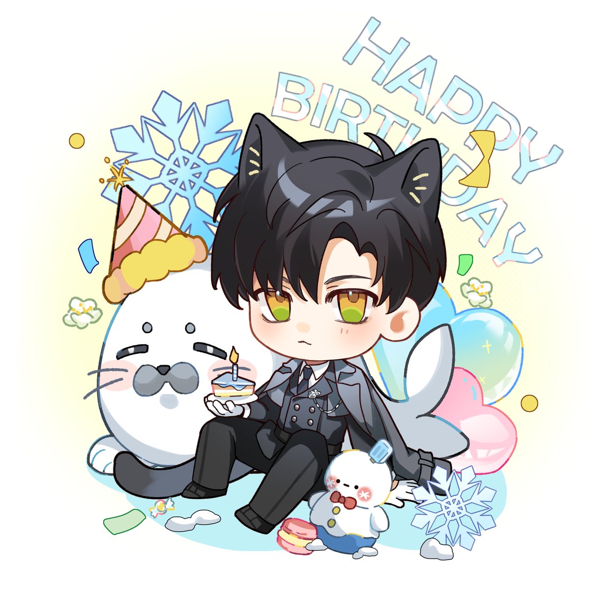 玻珠汽水☆ (@lrctywub2gcelwl) on Twitter photo 还是之前小黎生日的!🍰#黎深 #恋与深空 #恋と深空 #LoveandDeepspace 还是之前小黎生日的!🍰#黎深 #恋与深空 #恋と深空 #LoveandDeepspace