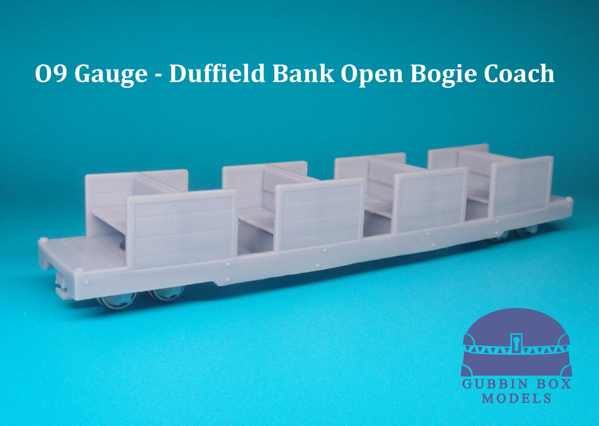 GubbinBoxModels's tweet image. OUT NOW
ebay.co.uk/usr/gubbin-box…

Two fresh new O9 Gauge bogie coaches that ran on the Duffield Bank  Railway, an Enclosed and Open Coach is now available to purchase.  

Would look perfect on any old miniature estate railway!  

#modelrailways #trains #ogauge
