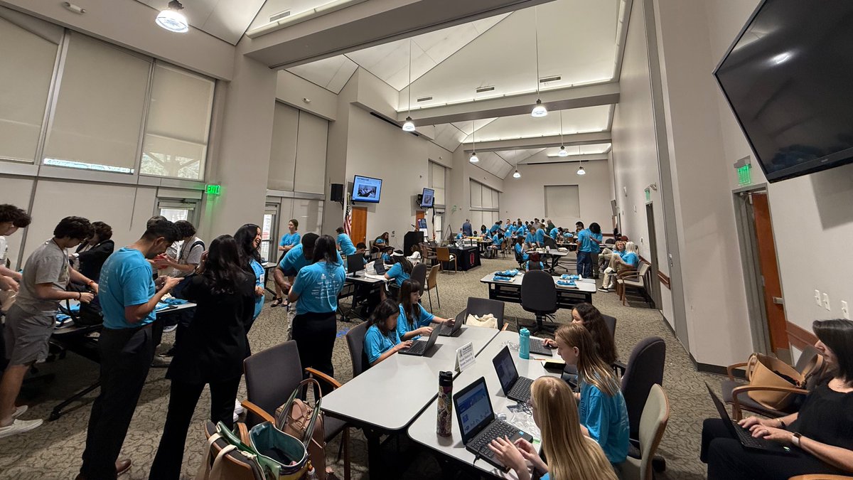 We are here in the Johnson Conference Center and ready to show the #txlege what we’ve got! 

See y’all at 12 for <a href="/AmysIceCreams/">Amy's Ice Creams</a> and robots! 🤖 🍦 🖥️